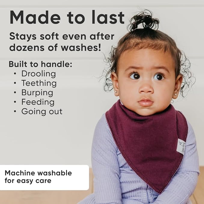 Copper Pearl 4 Pack Soft Cotton Baby Bibs - Image 4