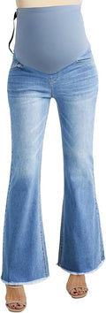 BLENCOT Maternity Jeans for Women Over Belly Pregnancy Pants Comfy Pregnant by BLENCOT