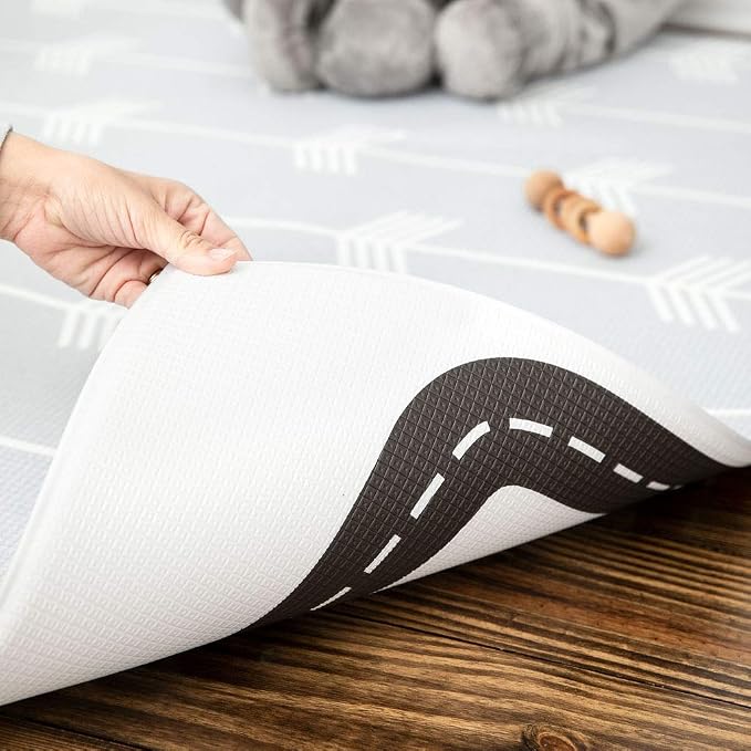 Baby Care Play Mat 73’’ x 49’’ Original One-Piece Reversible Rollable - Image 4
