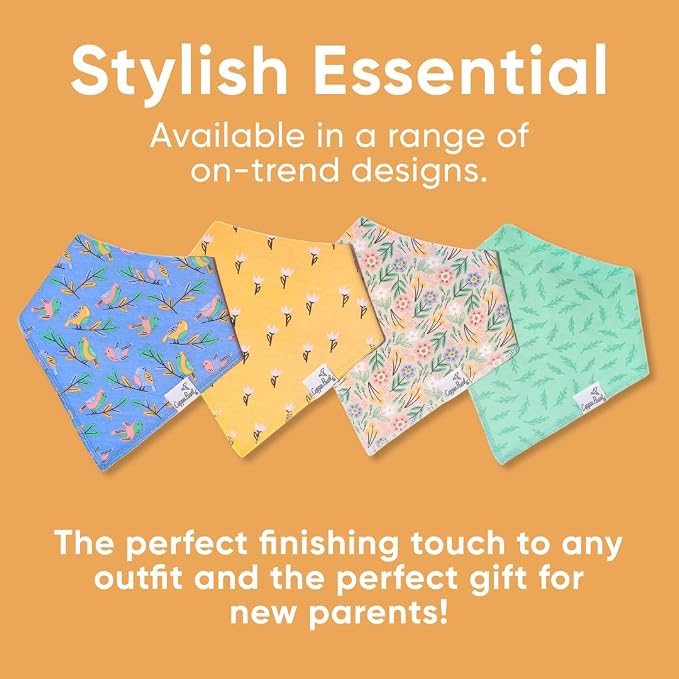 Copper Pearl 4 Pack Soft Cotton Baby Bibs - Image 6