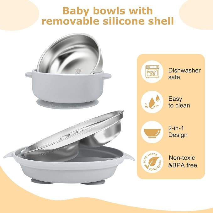 Stainless Steel Baby Plates - Image 6