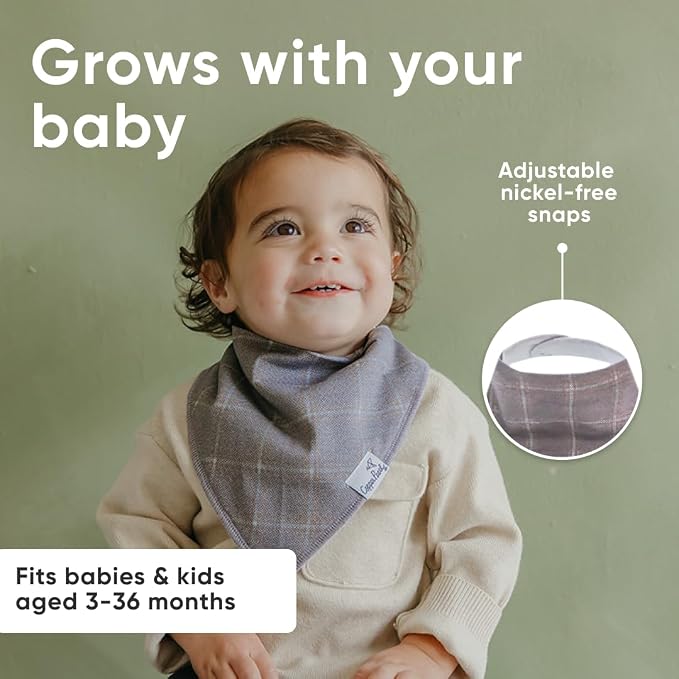 Copper Pearl 4 Pack Soft Cotton Baby Bibs - Image 5