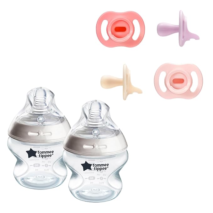 Tommee Tippee Ultra-Light StayPut Pacifier, 4 Pack, Designed by TommeeTippee
