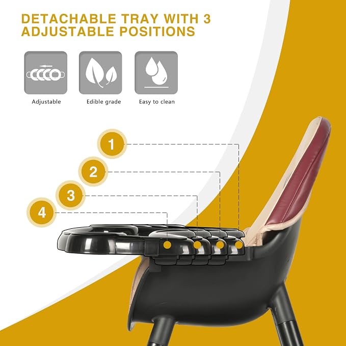 Gofirst 6 in 1 Baby High Chair, Convertible High Chairs - Image 7