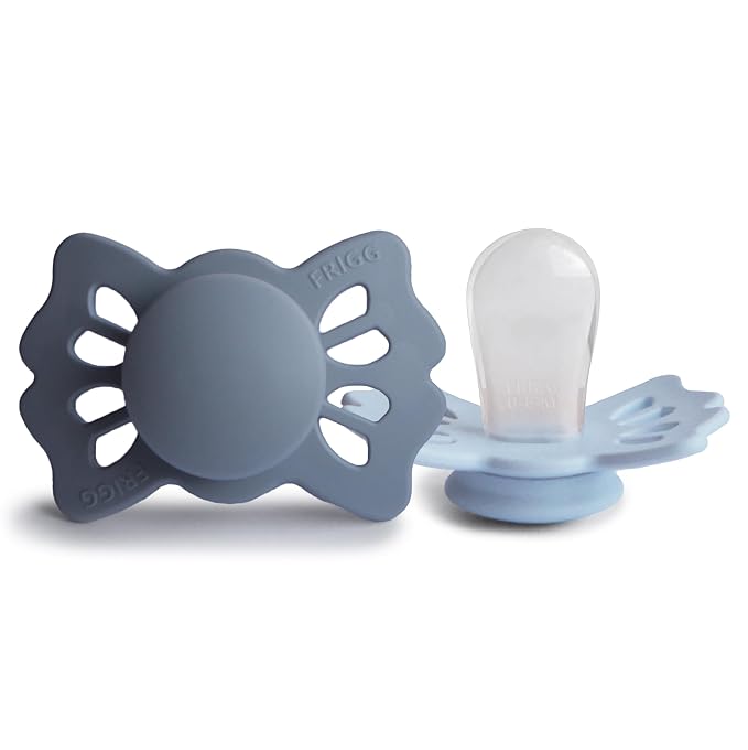 FRIGG Lucky Symmetrical SilkySoft Silicone Baby Pacifier | Made in Denmark | by mushie