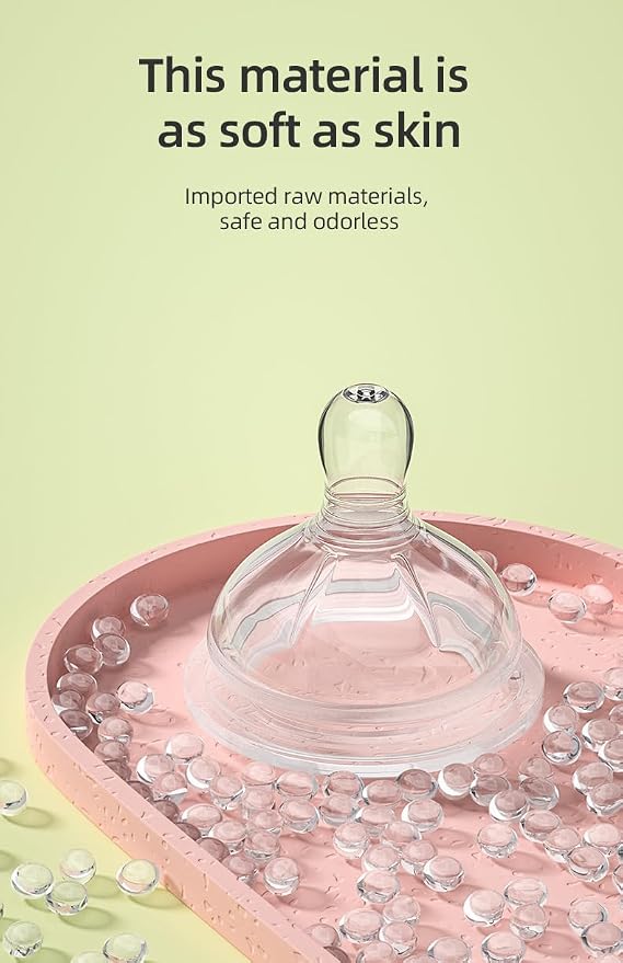 Glass Baby Bottles, Anti Colic Breastfeeding Bottle - Image 3