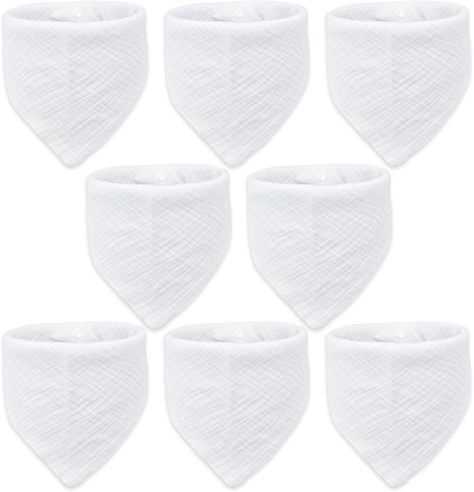 Baby Bibs Muslin Drool Teething Drooling Bibs by Mccotwe
