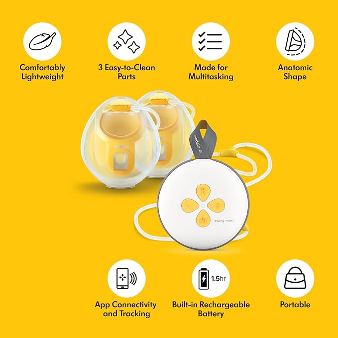 Medela Swing Maxi Hands-Free Double Electric Breast Pump, Easy and Intuitive - Image 3