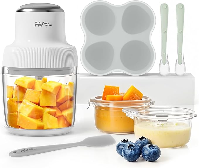 Baby Food Maker, HEYVALUE 13-in-1 Food Processor Set, Baby Puree Blender by HEYVALUE