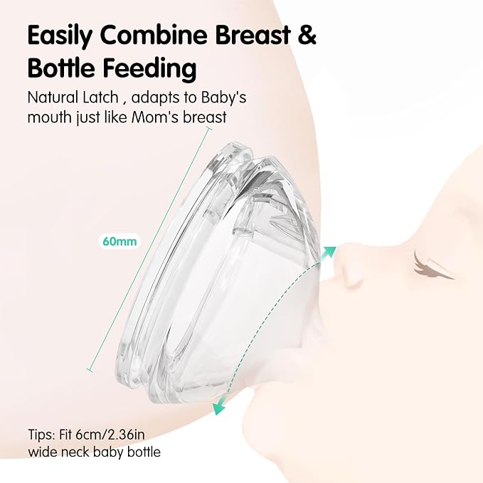 Silicone Bottle Nipples for Natural Baby Bottle, Medium Flow, 3+ Months - Image 4