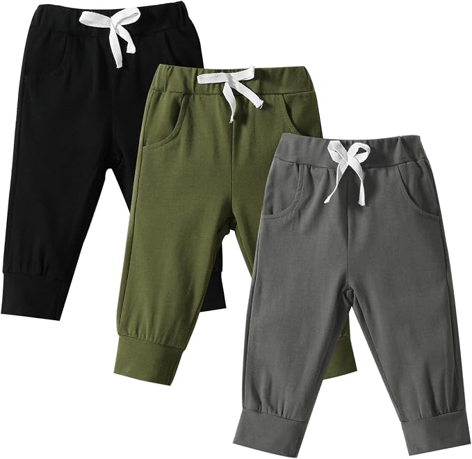 DREAM BUS Pack of 3 Toddler Jogger Pants by DreamBus