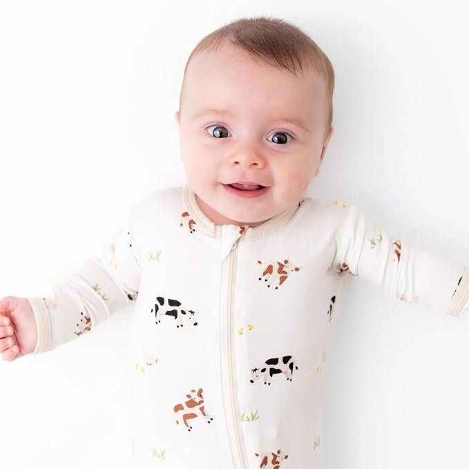 Bamboo Little Soft Baby Footie Pajamas, Baby Clothes, Newborn Sleepers - Image 7