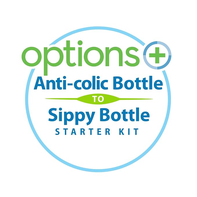 Dr. Brown's Anti-Colic Options+ Wide-Neck Sippy Bottle Starter Kit, - Image 9