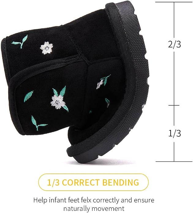BMCiTYBM Girls Boys Snow Boots Warm Winter Fur Lined Baby Shoes - Image 3