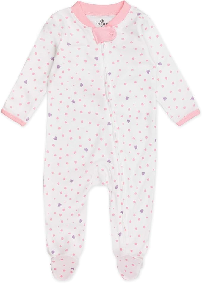 HonestBaby Sleep and Play Footed Pajamas One-Piece Sleeper Jumpsuit Zip-Front - Image 4
