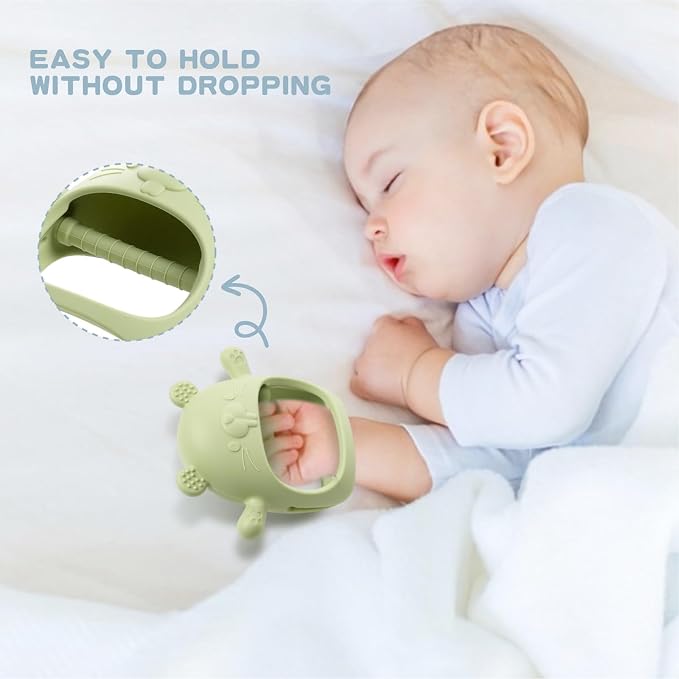Baby Fruit Feeder with Popsicle Mold Cute Teething Toys Silicone Teethers - Image 5