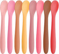 HANSGO 8-Piece Silicone Baby Spoons, First Stage Infant Self Feeding Spoons by HansGo