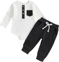 fhutpw Baby Boy Clothes 3 6 12 18 Months Ribbed Knitted Long Sleeve Romper and by fhutpw