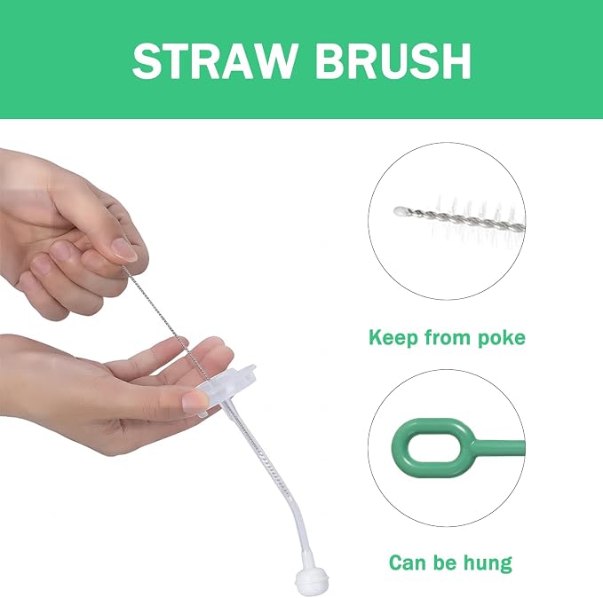 Travel Bottle Brush, 6-in-1 Portable Travel Bottle Cleaner Kit - Image 5