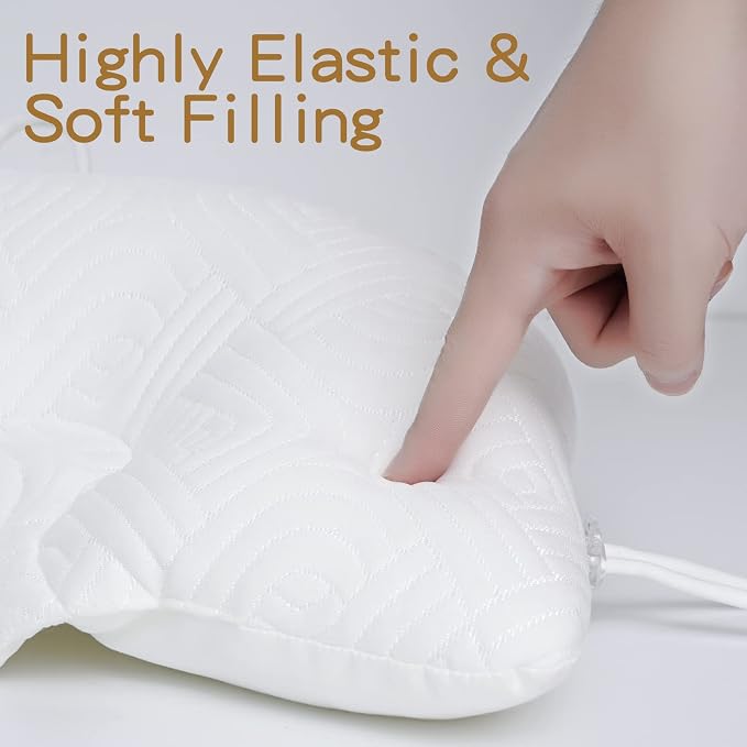 Reidio Adjustable Toddler Pillow Soft and Breathable Ergonomic Design Small - Image 6
