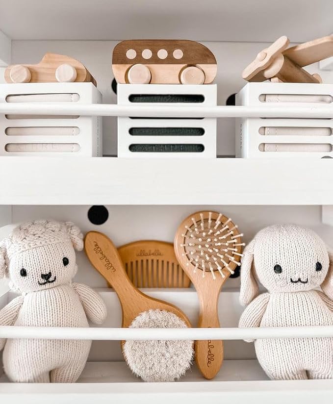 Ullabelle 3 Piece Wooden Baby Hair Brush and Comb Set - Image 9