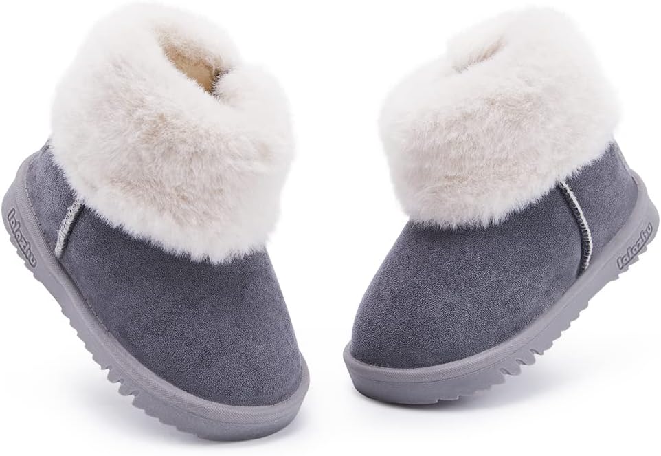 BMCiTYBM Girls Boys Snow Boots Warm Winter Fur Lined Baby Shoes by BMCiTYBM