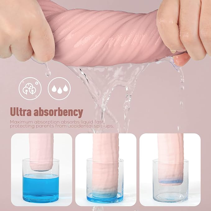 Yoofoss Muslin Burp Cloths for Baby 10 Pack 100% Cotton Baby Washcloths for - Image 4
