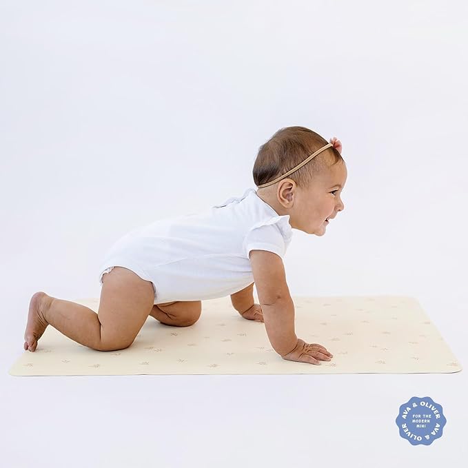 Ava + Oliver Vegan Leather Baby Changing Mat - Image 3