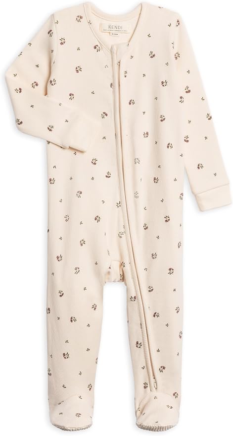 Colored Organics Baby Zip-Up Footed Sleeper by ColoredOrganics