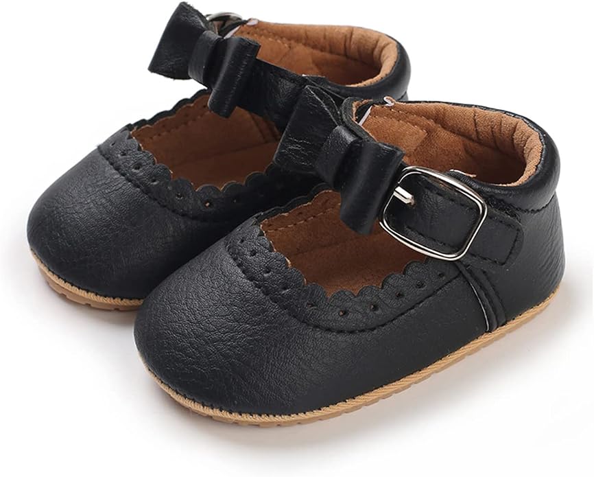 COSANKIM Baby Girls Mary Jane Flats Shoes Anti-Slip Rubber Sole Infant Toddler - Image 5