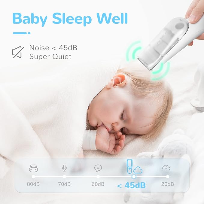 FERRISA Cordless Baby Hair Clippers, Vacuum Hair Clipper - Image 3