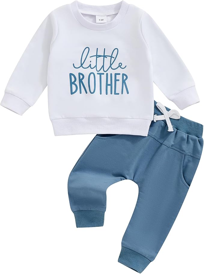 Toddler Baby Boy Fall Winter Outfit Long Sleeve Letter Print Sweatshirts and by Sejardin