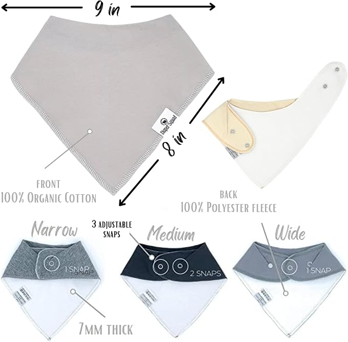 DiaperSquad's Baby Bibs for Drooling and Teething, Bibs for Boys, Baby Girl - Image 5