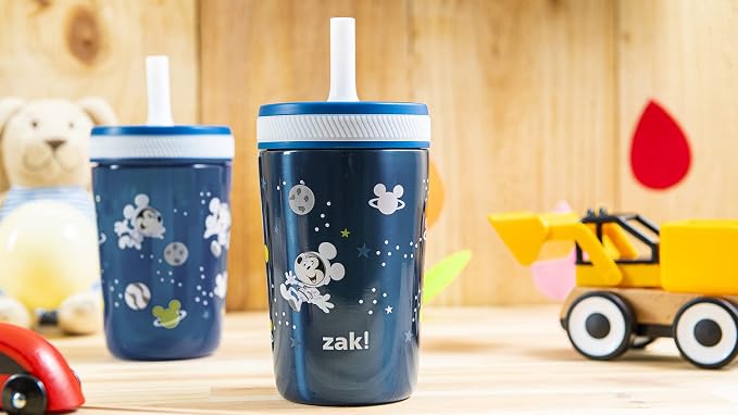 Zak Designs Disney Mickey Mouse Kelso Tumbler Set, Leak-Proof Screw-On Lid - Image 10