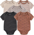 Kiddiezoom Newborn Baby Unisex Cotton One-Piece Bodysuits Baby Gift 5-Pack Baby by Kiddiezoom