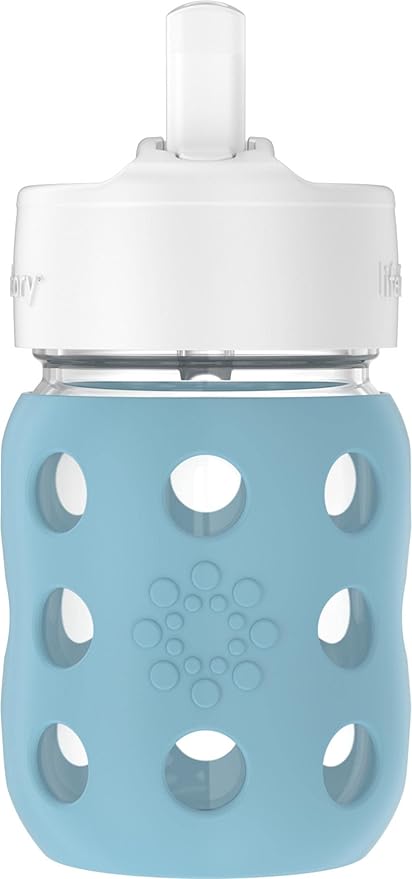 Lifefactory 8-Ounce Wide Neck Glass Baby Bottle by Lifefactory