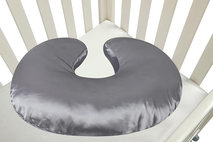 Satin Nursing Pillow Cover Set 2 Pack Ultra Soft Silk Compatible - Image 6
