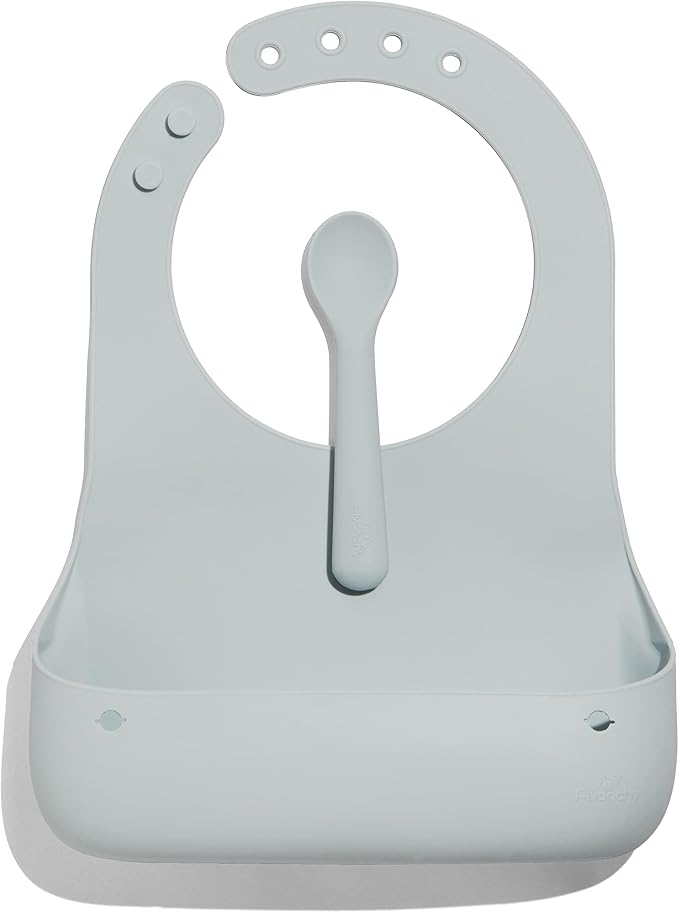 Avanchy Silicone Baby Bibs, Waterproof, Adjustable, BPA Free, Soft Unisex Set by AvanchySustainableBabyDishware