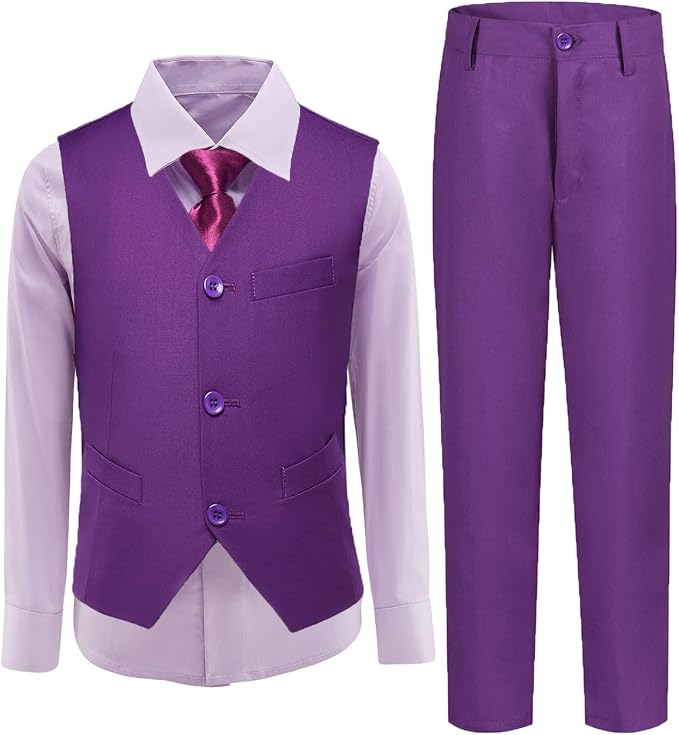 Boys Vest Set Formal Dress Suits Wedding Outfit Dresswear by Lycody