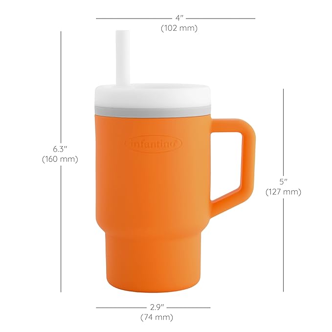 Infantino My 1st Tumbler, Silicone Sippy Cup - Image 6