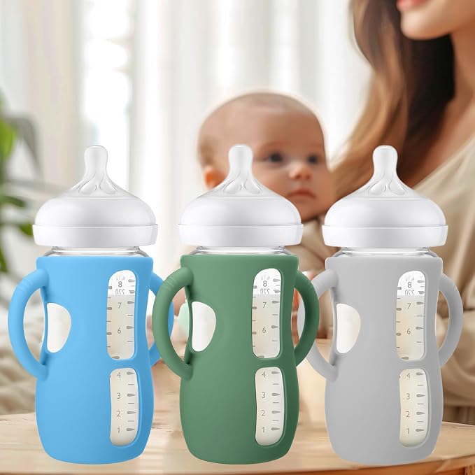 BUSOHA 3 Pack Silicone Sleeves for Avent Natural Baby Bottles - Image 4