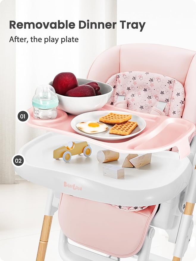 Foldable High Chair with Soft Cushion, High Chairs - Image 6