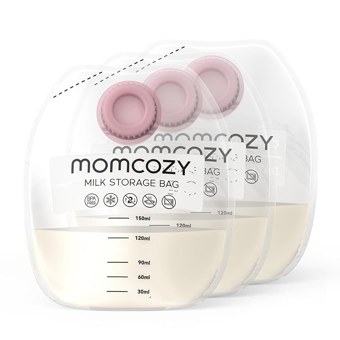 Momcozy Screw-on Breastmilk Storage Bags, 48 Ct, Holds 5 oz, Disposable & BPA - Image 7