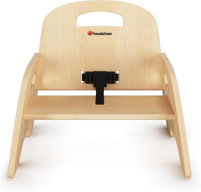 Foundations Simple Sitter Low Wood Feeding Chairs Multipack, Wide No-Tip Base - Image 5