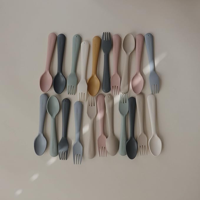 mushie Flatware Fork and Spoon Set - Image 8