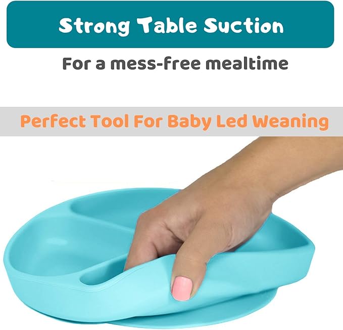 Silikong Suction Plate for Toddlers | BPA Free, 100% Food-Grade Silicone | - Image 2
