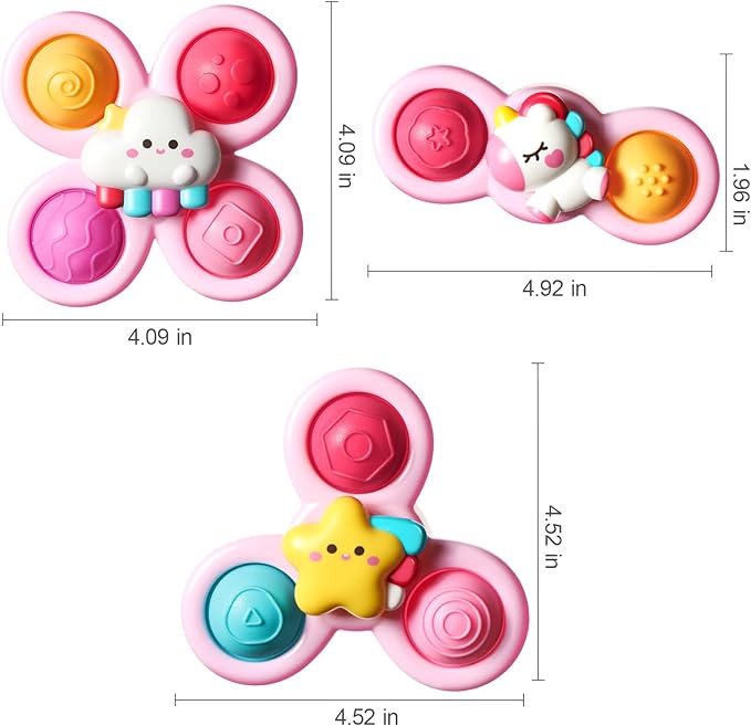 ALASOU 3PCS Pop Suction Cup Spinner Toys - Image 8