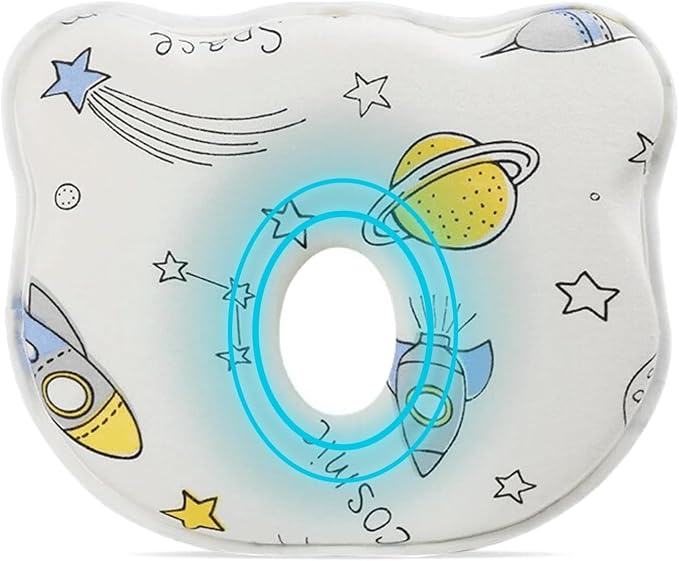 Baby Pillow, Cute Cartoon Bear Soft and Cozy Shaping Pillow, Breathable Bedding - Image 3