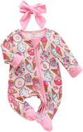 CIYCUIT Baby Girls Cactus Footies Newborn Zip Up Onesie Romper by CIYCUIT
