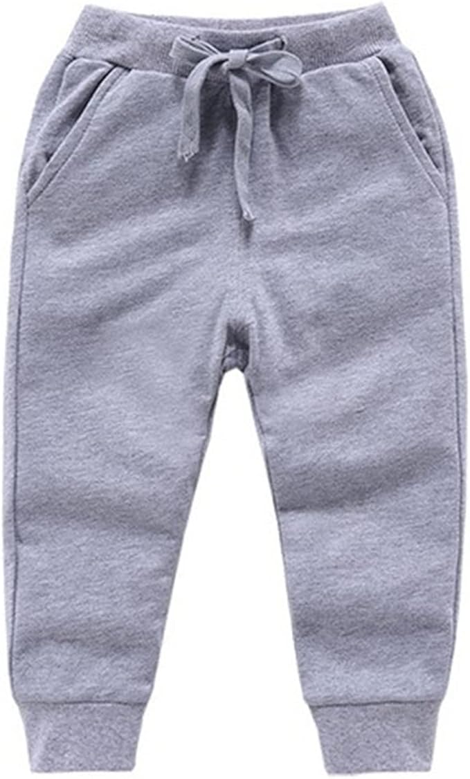 CuteOn Unisex Toddler Jogger Pants Kids Cotton Elastic Waist Winter Baby by CuteOn